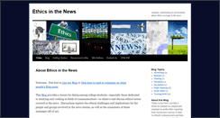 Desktop Screenshot of ethicsinthenews.com