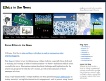 Tablet Screenshot of ethicsinthenews.com